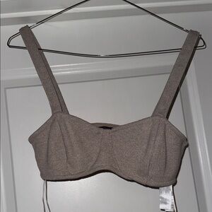 Zara Beige Knit Top